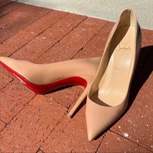 Christian Louboutin size 39.5 color Nude